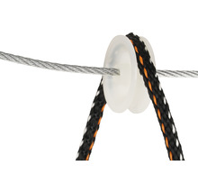Stalen kabel en touw met katrol