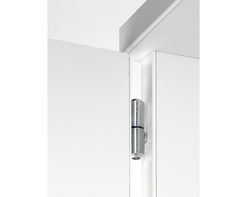 Deurscharnier op een witte deur