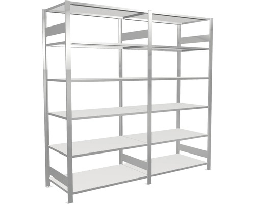 Metalen rek met meerdere niveaus voor opslag
