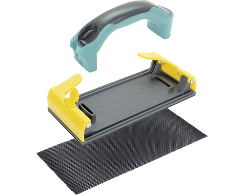 Wolfcraft handschuurmachine met handgreep en schuurnet