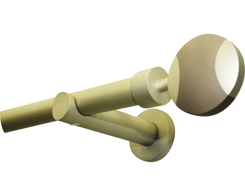 Gordijnroede met steunen en eindstuk