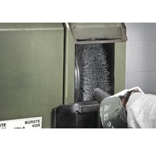 Draadborstelmachine met hand