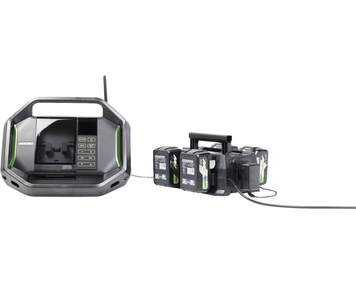 HiKOKI acculader met vier accu''s en laadstation