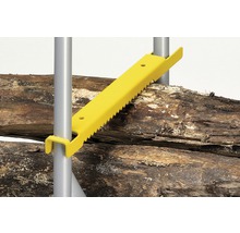 Houtoplegger voor brandhoutzaagbok met metalen zaagbok