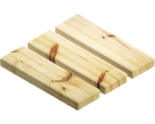 Drie houten planken