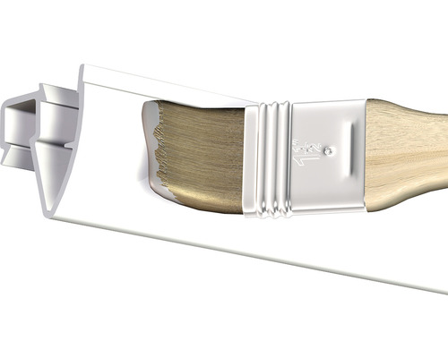 Hoekverfkwast met geleidingshulp