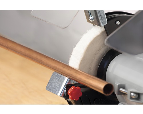 Polijstmachine met koperen buis om te polijsten