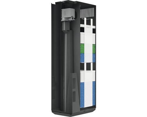 Binnenfilter voor aquaria met filterspons en filterwatten