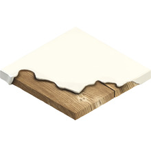 Houten plank met voegmiddel