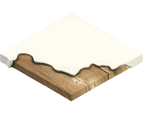 Houten plank met verflaag