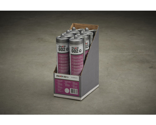 Verpakking met zes kokers natuursteen siliconenkit