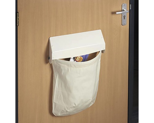 Waszak met stoffen zak om aan een deur te hangen