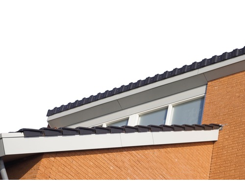 Gedetailleerd aanzicht van een huis met bakstenen muur, ramen en dak met dakpannen