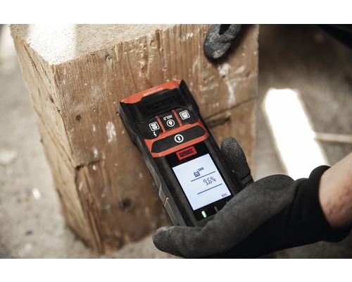 Vochtmeter meet vocht in hout