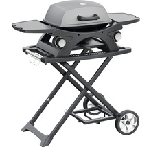 Draagbare gasbarbecue met inklapbaar onderstel en zijplanken