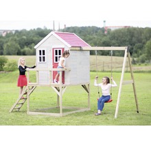 Speelhuis hout geïmpregneerd rood 350x192x242 cm