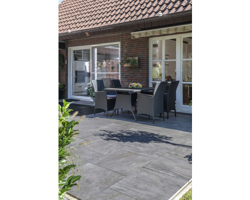 DIEPHAUS Keramische terrastegel iStone Duocera basalt, 60 x 60 x 4 cm