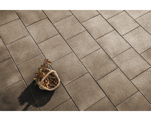 DIEPHAUS Terrastegel iStone Starter met facet bruin, 40 x 40 x 4 cm