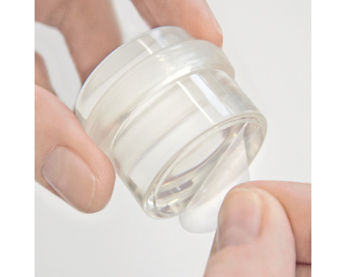 Transparante doseerders met crème
