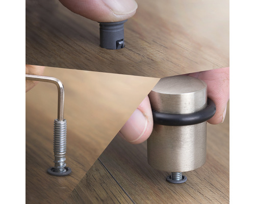 Deurstopper montage met schroefsleutel en toebehoren