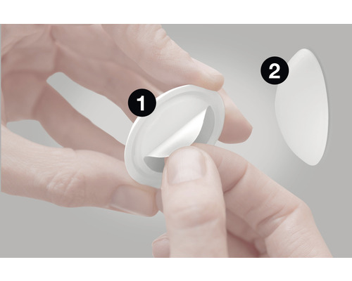 Toepassing van een ronde kleefpad voor bevestiging