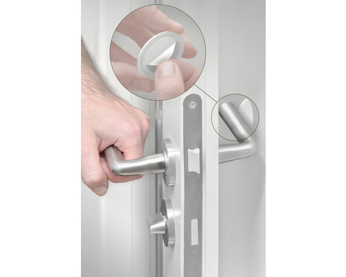 Installatie van een deurbeslag rozet