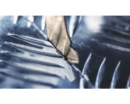 Detailopname van een metaalzaagblad