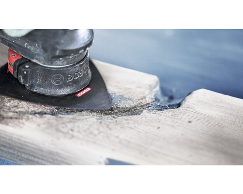 Multifunctioneel gereedschap bij het bewerken van hout, Bosch logo