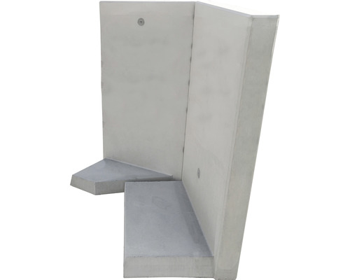 Hoekelement van een betonnen steunmuur