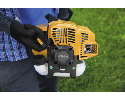 Stiga Logo op een bosmaaier