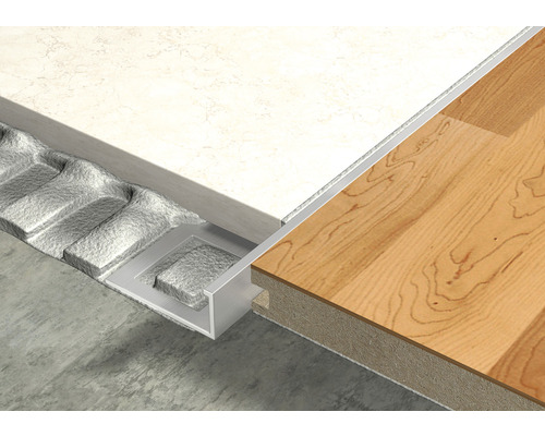 Overgangsprofiel tussen tegels en houten vloer