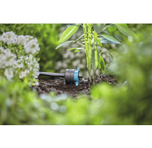 Druppelirrigatie in de tuin voor de irrigatie van planten
