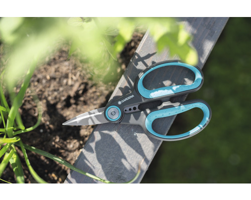 Tuinschaar van Gardena op hout