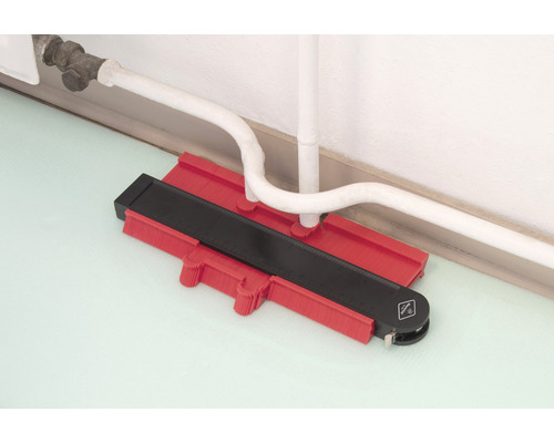 Profielmal om vormen over te brengen op verwarmingsbuizen