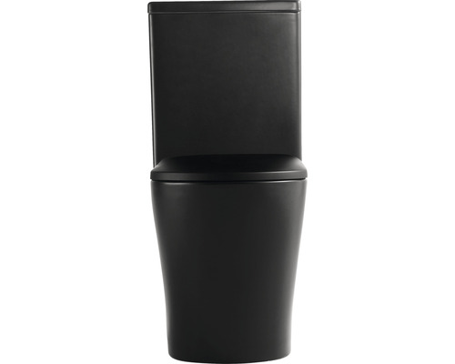 Zwart staand toilet voor de badkamer