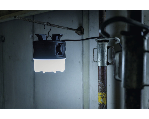 Hangende werklamp met haak