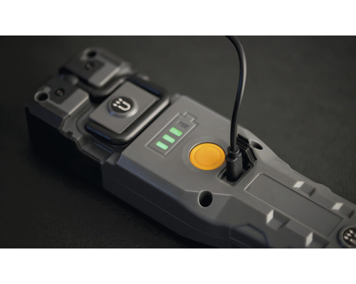 Batterijlader met laadstatusindicator en USB-kabel