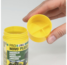 JBL Novo Pleco voedertabletten voor zuigmeervallen, pot met open deksel