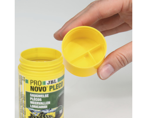 JBL Novo Pleco voedertabletten voor zuigmeervallen, pot met open deksel