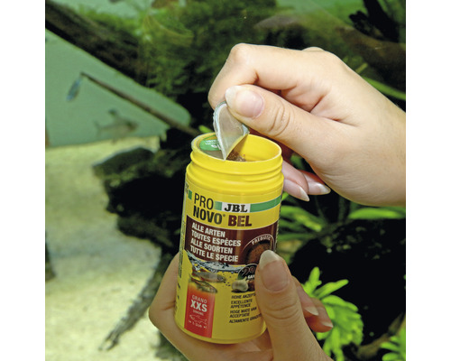 JBL Novo Bel visvoercontainer wordt geopend