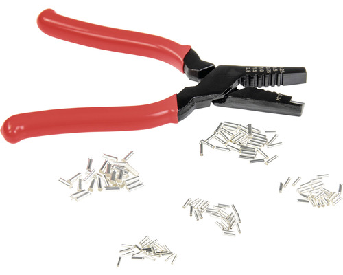 Crimp tool met adereindhulzen