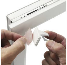 SOLUNA Plakdrager voor aluminium jaloezieën wit 2 stuks-thumb-2