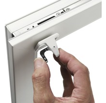 SOLUNA Plakdrager voor aluminium jaloezieën wit 2 stuks-thumb-3
