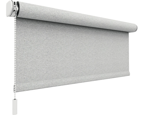 Grijs rolgordijn met kettingbediening