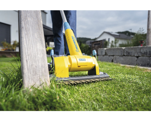 Gloria Multibrush borstel in gebruik voor gazononderhoud