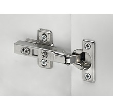 HETTICH Potscharnier mini voorliggend vernikkeld, 12 stuks