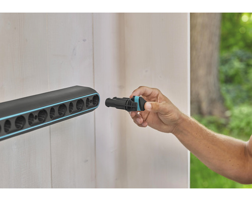 Tuinslanghouder voor wandmontage met verbindingsstuk