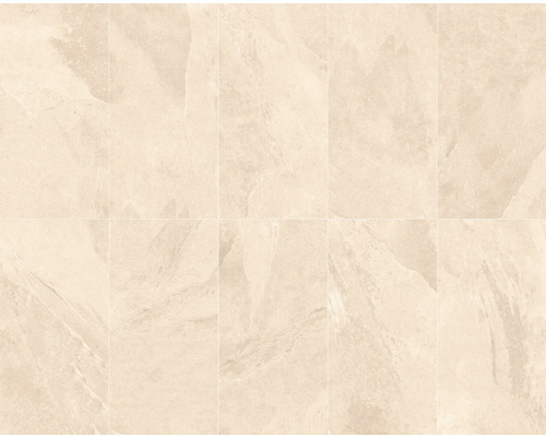 Rechthoekige, lichte tegels met steenmotief voor binnenshuis