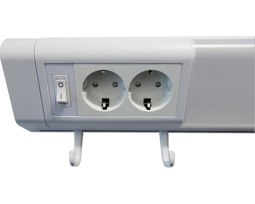 Stekkerdoos met schakelaar en twee stopcontacten