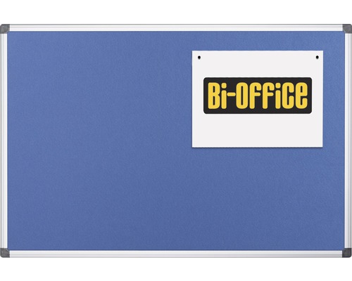 Prikbord met aluminium frame en Bi-Office logo